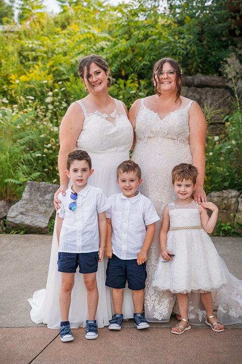 family portrait after wedding 