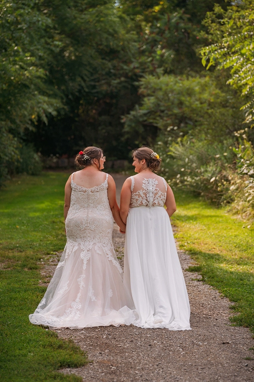 brides walking 