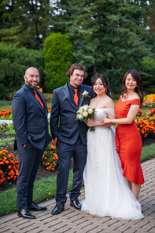 wedding party portrait