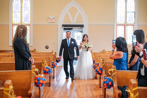 Laura Secord Homestead wedding ceremony