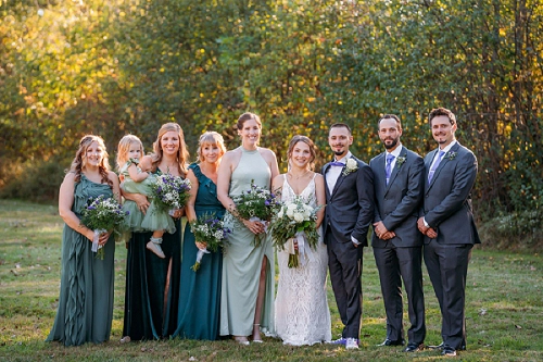 wedding party portrait 