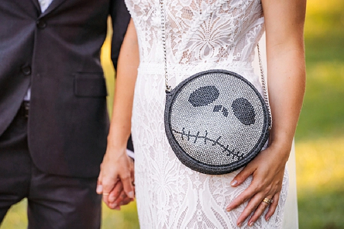  wedding with jack skellington purse