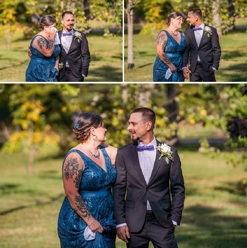 mom and groom sharing a moment before he walks down the aisle 