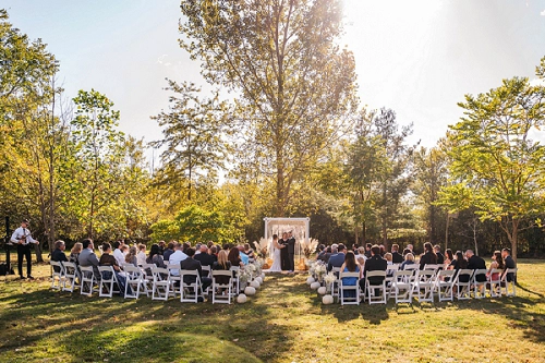 stevensville conservation area outdoor wedding ceremony