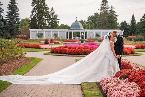  niagara wedding photography at botanical gardens