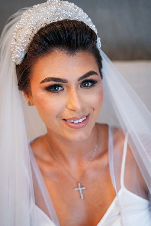  bride portrait in robe